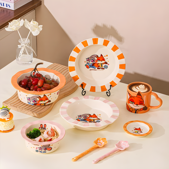 Zootopia Porcelain Set 10 Pcs
